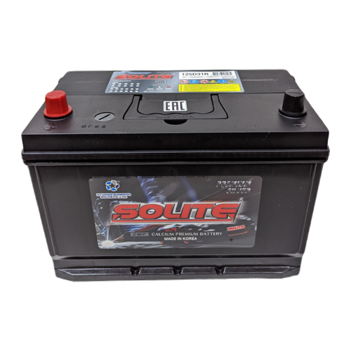 Автомобильный аккумулятор Solite Silver 125D31R BH 110 Ач 850A прям. пол. (301x175x220) с бортиком