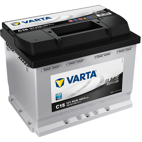 Автомобильный аккумулятор Varta Black Dynamic C15 56L 480A 242x175x190