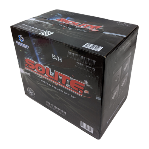 Автомобильный аккумулятор Solite Silver 105D26R BH 95 Ач 710A обр. пол. (260x175x225) с бортиком