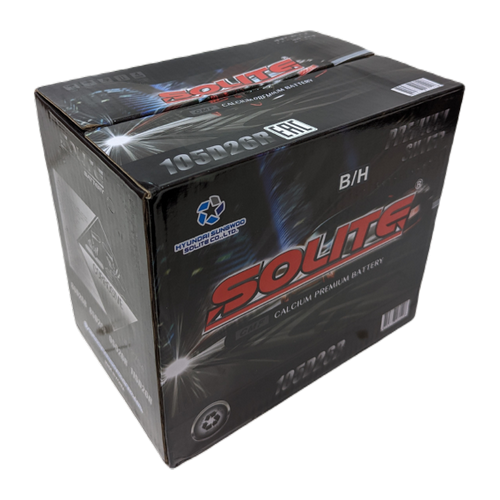 Автомобильный аккумулятор Solite Silver 105D26R BH 95 Ач 710A обр. пол. (260x175x225) с бортиком