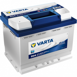 Аккумулятор Varta D24 Blue Dynamic 60 Ач 540A обр. пол. (242x175x190) Евро авто 560 408 054