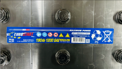 Аккумулятор Eurostart Blue 190 Ач 1050А прям. пол. (513x223x223) EBT1904 клеммы под болт