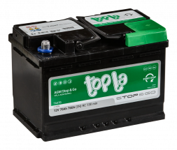 Аккумулятор Topla AGM Stop&amp;Go 70 Ач 760A обр. пол. (278x175x190) 114070 TAG70