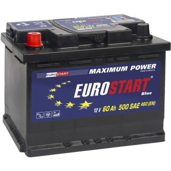 Автомобильный аккумулятор Eurostart Blue 60 Ач 460A прям. пол. (242x175x190) EB601