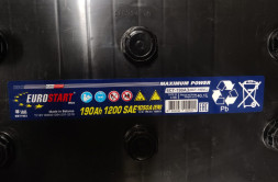 Аккумулятор Eurostart Blue 190 Ач 1050А обр. пол. (513x223x223) EBT1903 без борта