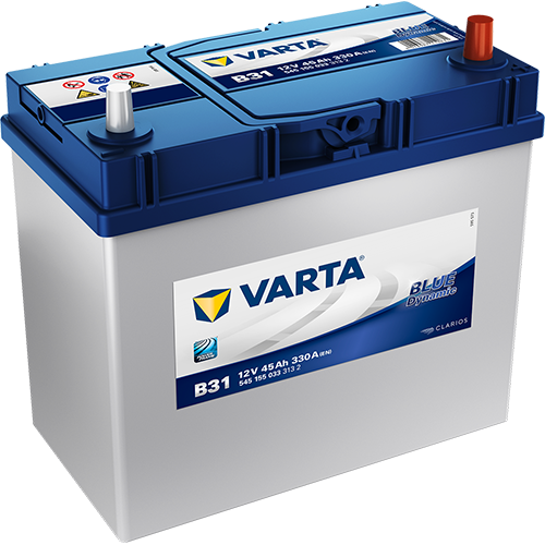 Автомобильный аккумулятор Varta Blue Dynamic B31 45R 330A 238x129x227 уз. кл.