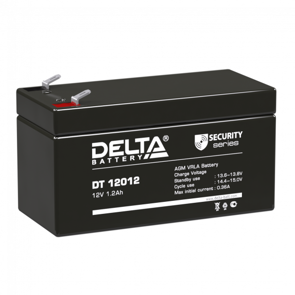 Аккумулятор Delta DT 12012, 12V 1.2Ah (97x44x59) для ИБП (UPS)
