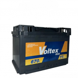 Аккумулятор VOLTEX Eco 77 Ач 670A обр. пол. (278x175x190) Евро авто L3