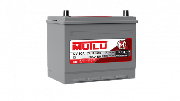 Автомобильный аккумулятор Mutlu 95D26FR 80Ач 660A прям. пол. (260x173x225) D26.80.066.D с бортиком