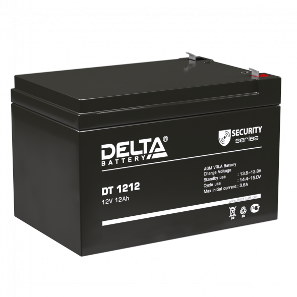 Аккумулятор Delta DT 1212, 12V 12Ah (151x98x101) для ИБП (UPS)