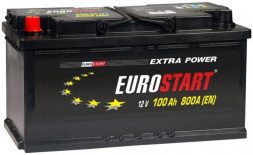 Аккумулятор Eurostart Extra 100 Ач 800A прям. пол. (353x175x190) EU1001
