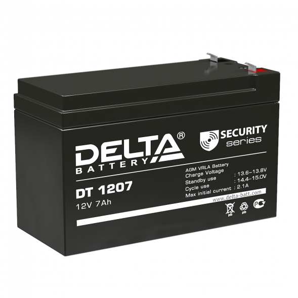 Аккумулятор Delta DT 1207, 12V 7Ah (151x65x102) для ИБП (UPS)
