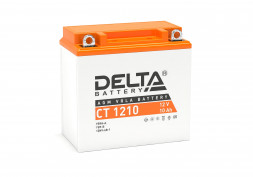 Аккумулятор Delta CT 1210, 12V 10Ah 100А (137x77x138) YB9A-A, YB9-B, 12N9-4B-1