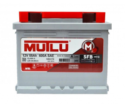 Аккумулятор Mutlu 55 Ач 540A обр. пол. 55516 (207x175x175) LB1.55.054.A низкий LB1