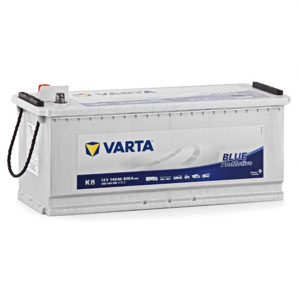 Автомобильный аккумулятор Varta Promotive Blue K8 140 евро 800A 513x189x223