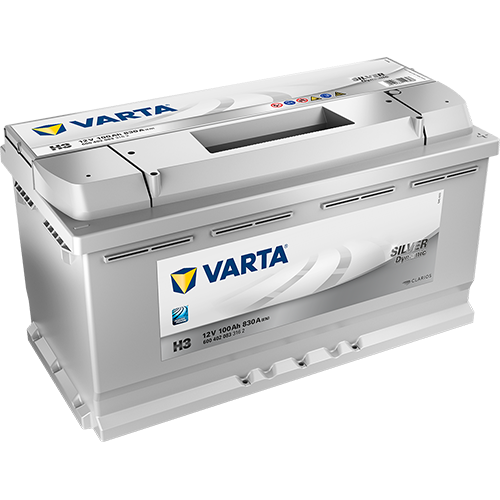 Автомобильный аккумулятор Varta H3 Silver Dynamic 100 Ач 830A обр. пол. (353x175x190) 600 402 083