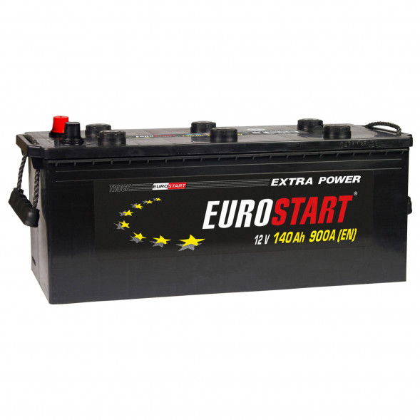 Автомобильный аккумулятор Eurostart Extra 140 Ач 900А обр. пол. (513x189x223) EUT1403