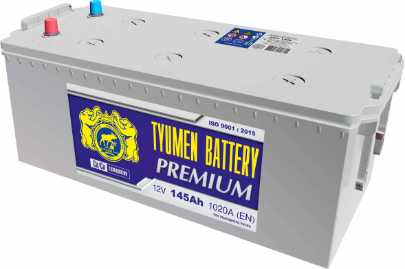 Автомобильный аккумулятор Tyumen Battery Premium 145 Ач прям. пол. 1020A (513x190x230)