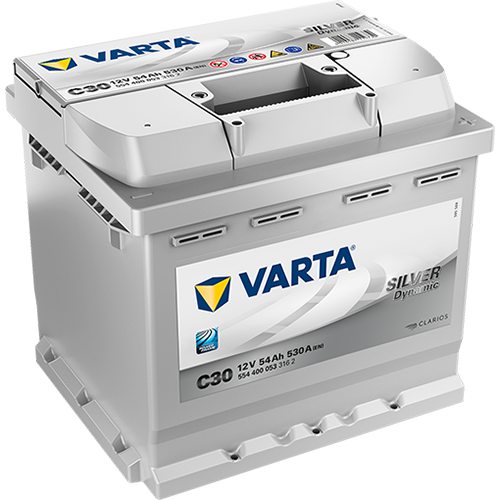 Автомобильный аккумулятор Varta C30 Silver Dynamic 54 Ач 530A обр. пол. (207x175x190) 554 400 053