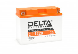 Аккумулятор Delta CT 1220, 12V 20Ah, 250А (204x91x159) Y50-N18L-A3, YTX24HL-BS, YTX24HL о. п.