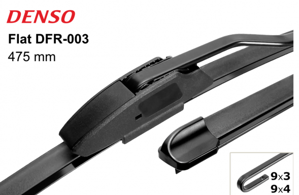 Щетка стеклоочистителя DENSO DFR-003 - 480мм/19 (бескаркасная универсальная)