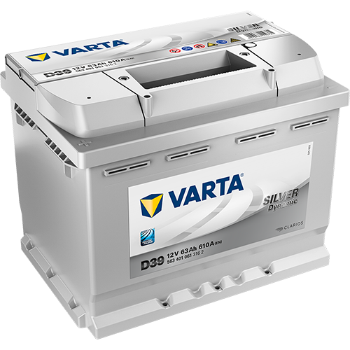 Автомобильный аккумулятор Varta Silver Dynamic D39 63L 610A 242x175x190