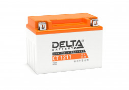 Аккумулятор Delta CT 1211, 12V 11Ah 210А (150x87x110) YTZ12S, YTZ14S