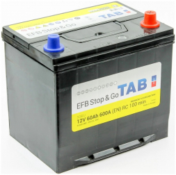 Аккумулятор Tab EFB Stop-n-Go 60R (600A 232x173x225) 212860 56068