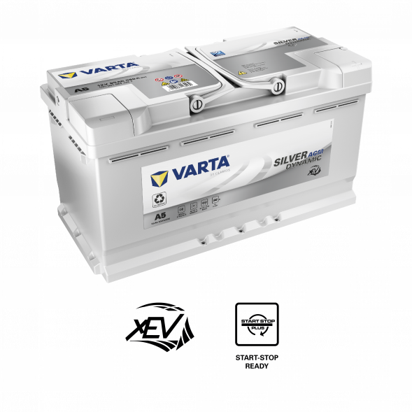 Автомобильный аккумулятор Varta A5 (G14) Silver Dynamic AGM  95 Ач 850A обр. пол. (353x175x190) 595 901 085