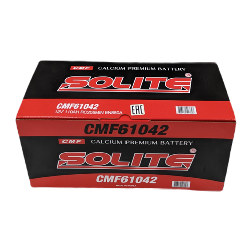 Автомобильный аккумулятор Solite 61042 110 Ач 850А обр. пол. (393x175x190) CMF