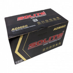 Аккумулятор Solite AGM 80 Ач 800A обр. пол. (315x175x190) Start Stop