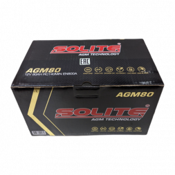 Аккумулятор Solite AGM 80 Ач 800A обр. пол. (315x175x190) Start Stop