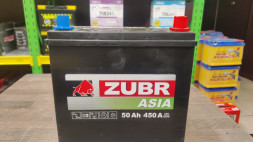 Аккумулятор ZUBR Premium Asia 50 Ач 450А обр. пол. (237x127x225) ZPA500