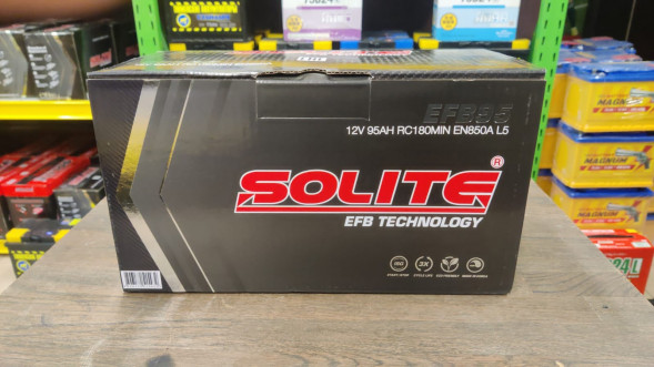 Автомобильный аккумулятор Solite EFB 95 Ач 850A обр. пол.  (353x175x190) Start Stop
