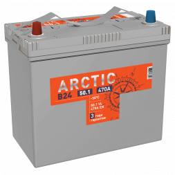 Аккумулятор Titan Arctic Asia 50 Ач 470А прям. пол.(236x128x223) 6СТ-50.1 VL B00