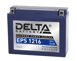 Аккумулятор Delta EPS 1216, 12V 16Ah, 230А (205x70x162) YTX16AL-A2 обратная пол.