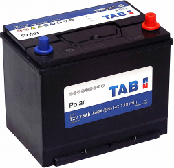 Аккумулятор Tab Polar 75 Ач 740А обр. пол. 246875 (259x175x221) 57529 SMF S75J