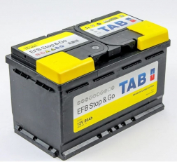 Аккумулятор Tab EFB Stop&amp;Go 80 Ач 760A обр. пол. 212080 (315x175x190) 58088 SG80