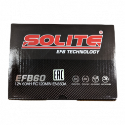 Аккумулятор Solite EFB 60 Ач 560A обр. пол. (242х175х190) Start Stop