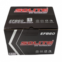 Аккумулятор Solite EFB 60 Ач 560A обр. пол. (242х175х190) Start Stop