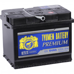 Аккумулятор Tyumen Battery Premium 64 Ач обр. пол. 620A (242x175x190)
