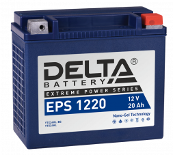 Аккумулятор Delta EPS 1220, 12V 20Ah, 350А (205x87x162) YTX24HL-BS, YTX24HL обратная пол.