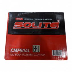 Аккумулятор Solite 50AL 50 Ач 470А обр. пол. (206x172x184) с бортиком