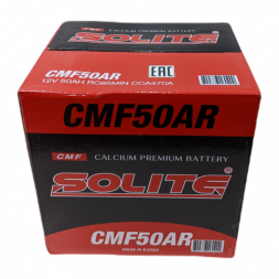 Аккумулятор Solite 50AR 50 Ач 470А прям. пол. (206x172x184) с бортиком