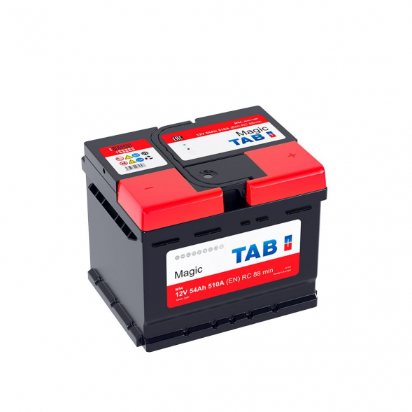 Автомобильный аккумулятор Tab Magic 54 Ач 510A обр. пол. 189054 (207x175x175) 55401 SMF M54