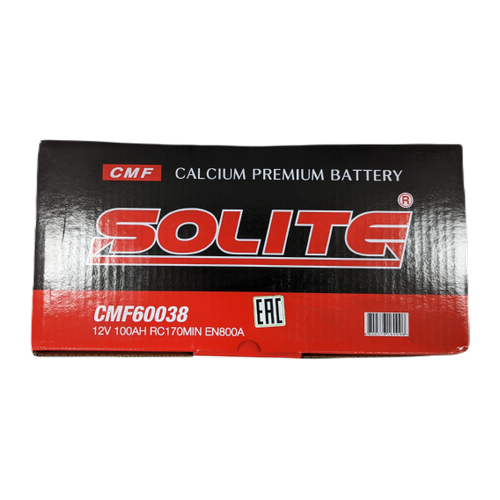 Автомобильный аккумулятор Solite 60038 100 Ач 800А обр. пол. (353x175x190) CMF