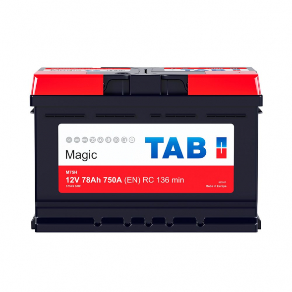 Автомобильный аккумулятор Tab Magic 78R (720A 278x175x190) 189080 57549