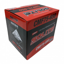 Аккумулятор Solite 75-650 75 Ач 630А (230x179x184) боковые клеммы