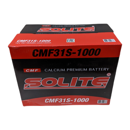 Автомобильный аккумулятор Solite 31S-1000 110 Ач 1000A (330x173x240) 190 min винтовые клеммы