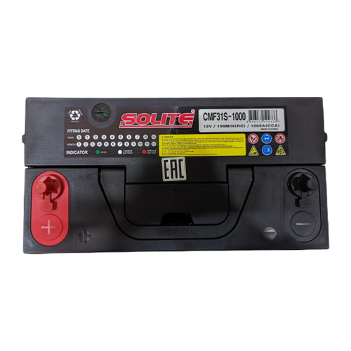 Автомобильный аккумулятор Solite 31S-1000 110 Ач 1000A (330x173x240) 190 min винтовые клеммы
